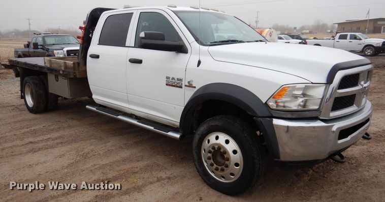 image for item MO9545 2014 Dodge Ram 5500HD  Crew Cab flatbed truck