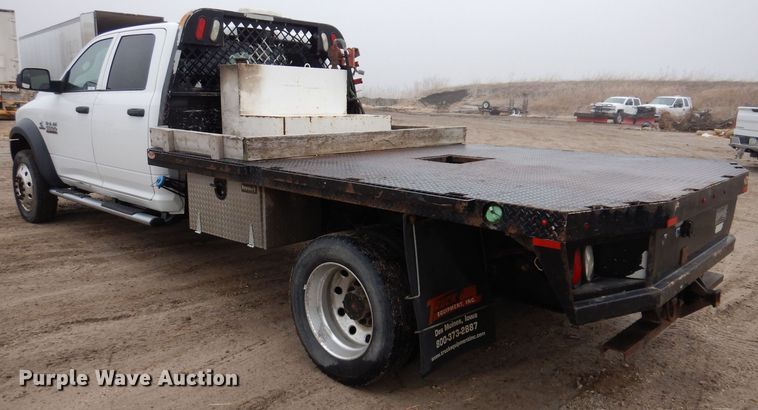 image for item MO9545 2014 Dodge Ram 5500HD  Crew Cab flatbed truck
