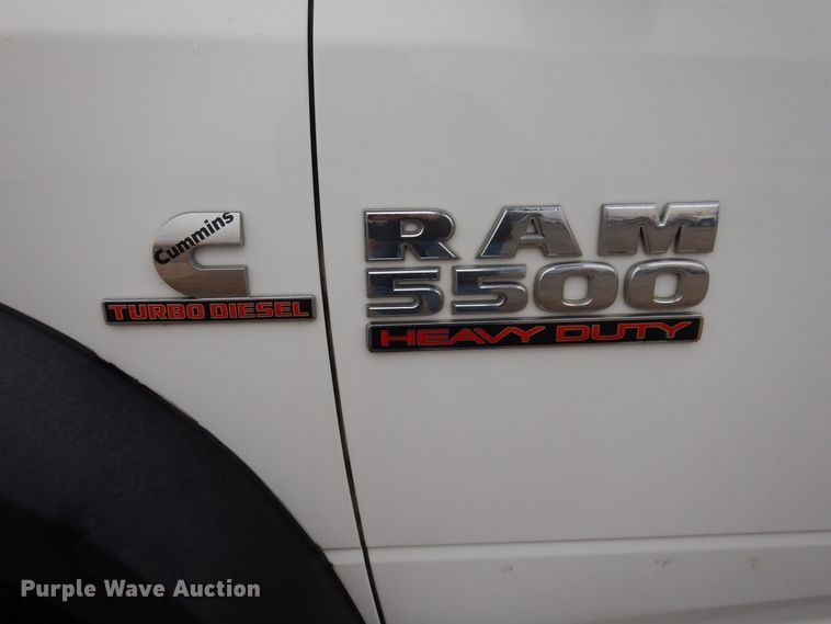 image for item MO9545 2014 Dodge Ram 5500HD  Crew Cab flatbed truck