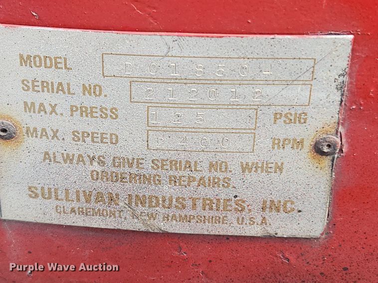 image for item MW9560 Sullivan D0185Q4  air compressor