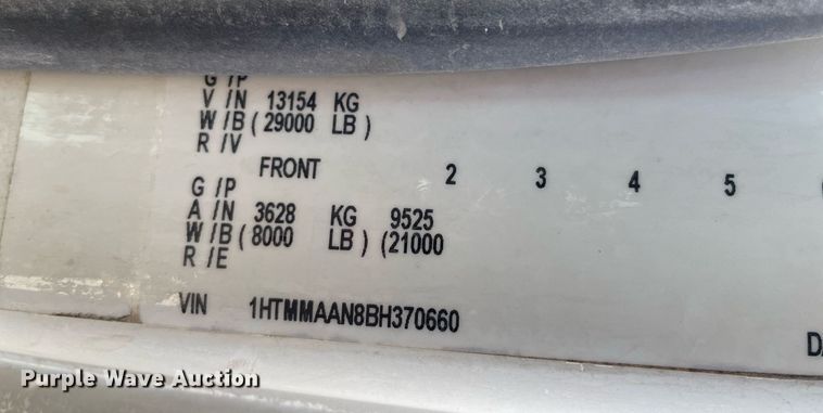 image for item MY9245 2011 International 4300  street sweeper truck