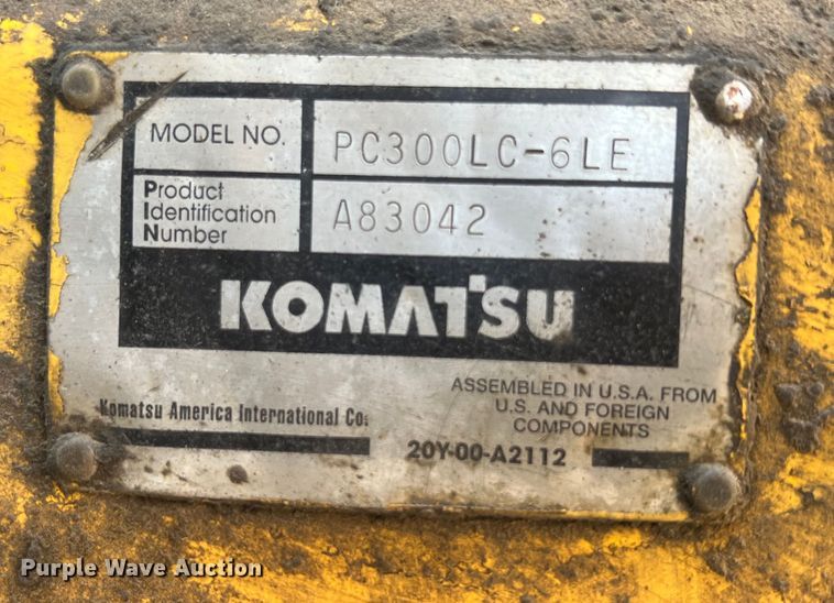 image for item MY9570 1999 Komatsu PC300LC  excavator