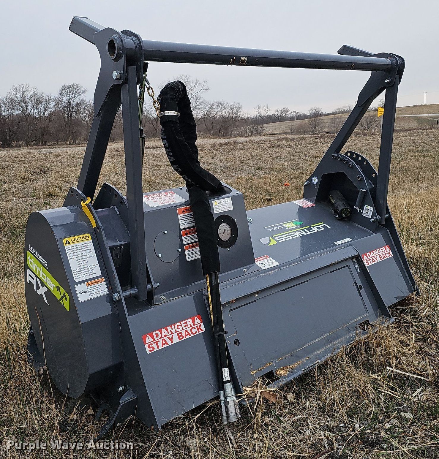 Loftness Timber Ax skid steer mulcher in Eagle, NE Item MC9692 sold Purple Wave
