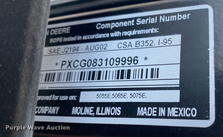 image for item DL7095 2017 John Deere 5065E  MFWD tractor