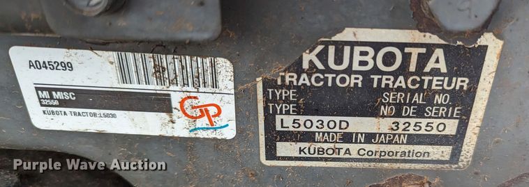 image for item LF9721 2003 Kubota L5030D  MFWD tractor