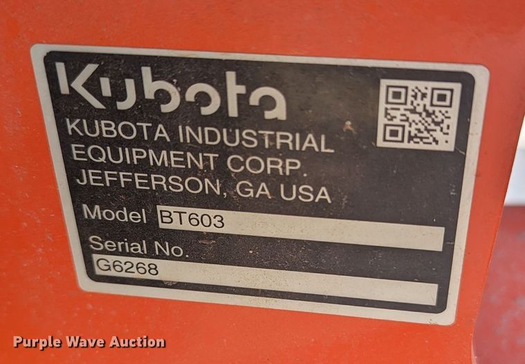 image for item LF9756 2022 Kubota BX23S  backhoe
