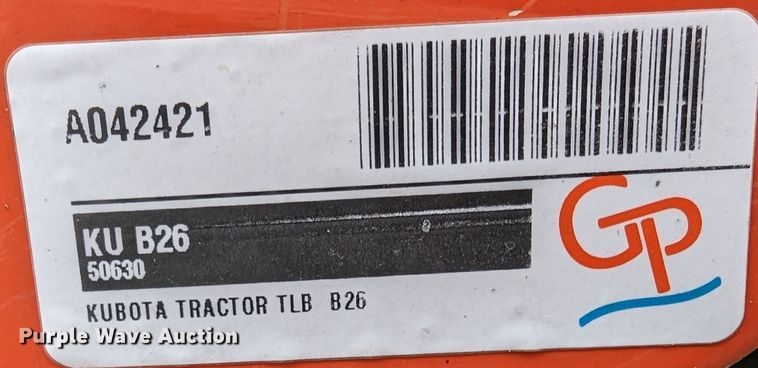 image for item LF9765 2007 Kubota B26  backhoe