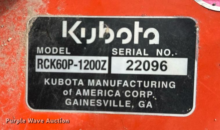 image for item LR9554 2019 Kubota ZD1211  ZTR lawn mower