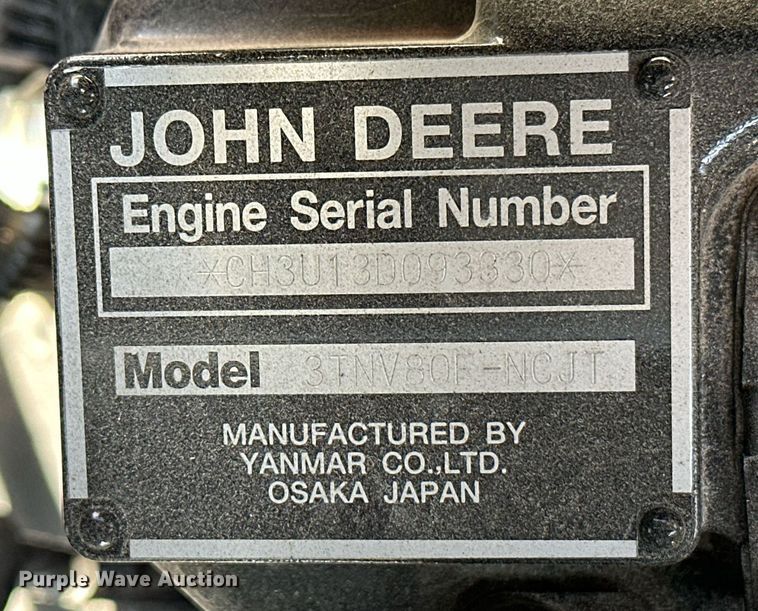 image for item LR9555 John Deere 1025R  MFWD tractor