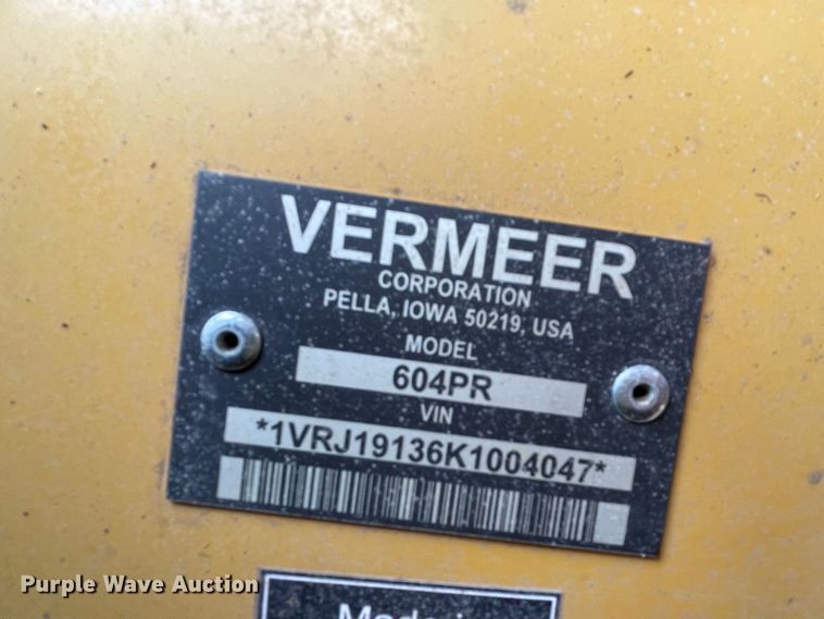 image for item MM9385 2019 Vermeer 604PR Silage Special round baler