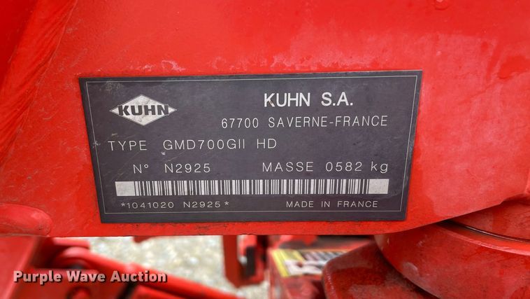 image for item MM9396 Kuhn GMD700GII HD  disc mower