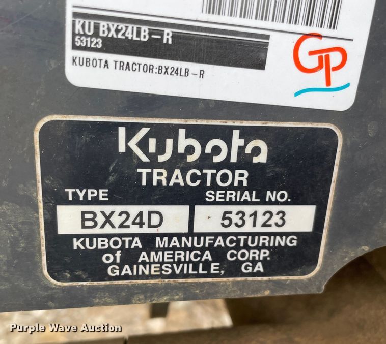 image for item MM9402 2006 Kubota BX24D  tractor