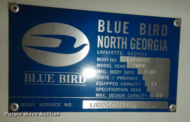 image for item DK1746 2008 Blue Bird Vision  school bus