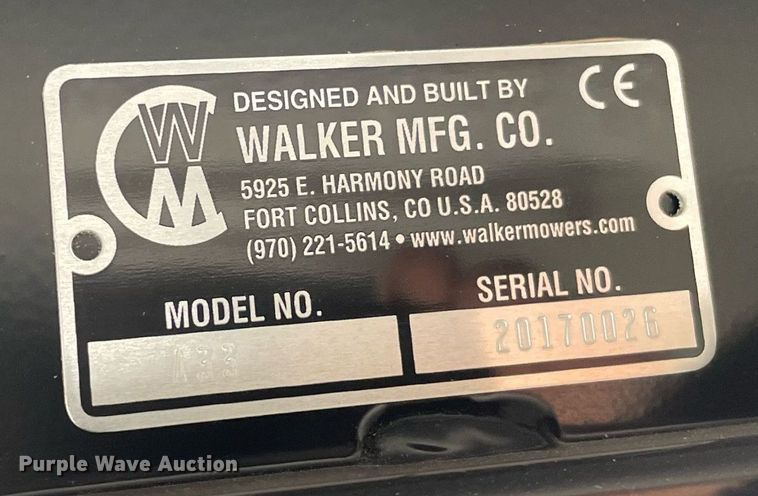 image for item DK7315 Walker H38I-16  ZTR lawn mower