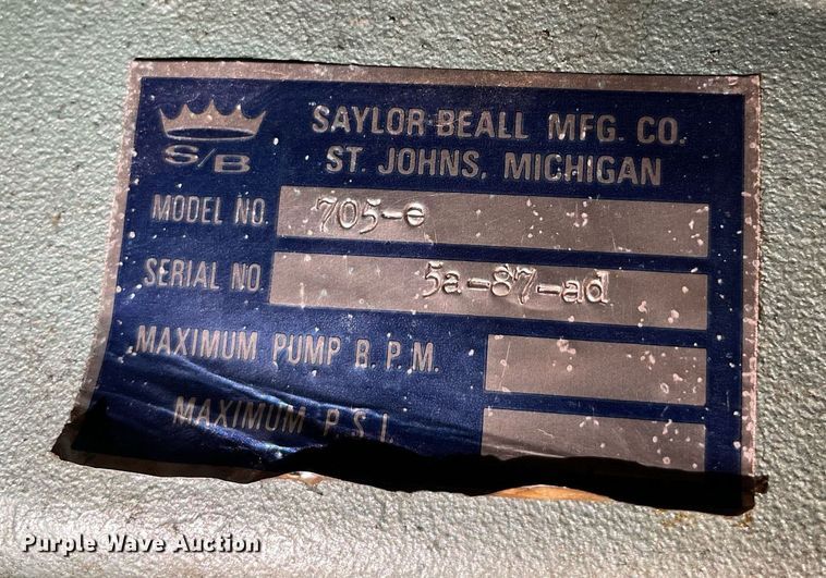 image for item DK7356 Saylor Beall 705  air compressor