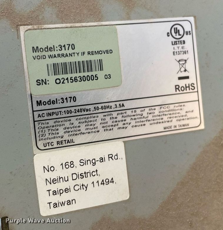 image for item DK7359 (6) UTC Retail 3170 touch screen monitors