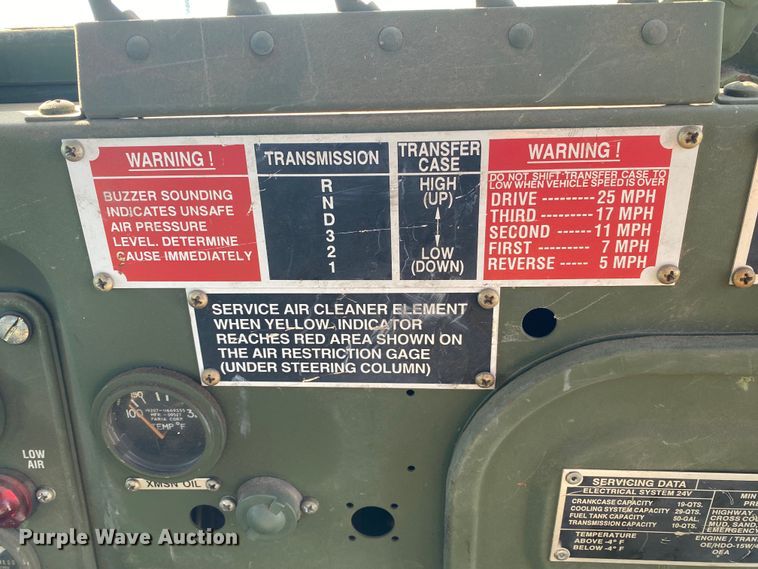 image for item DL7153 1993 American General M35A3  pumper fire truck