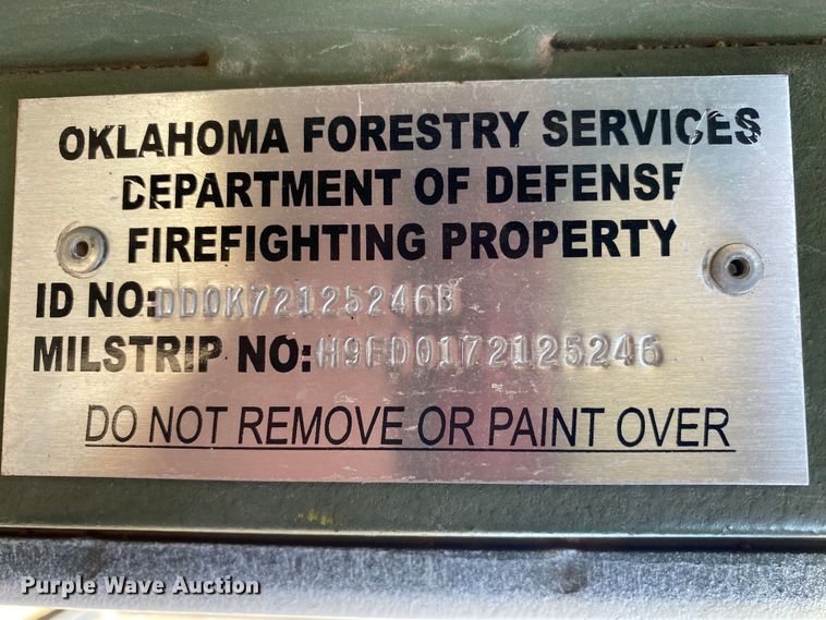 image for item DL7153 1993 American General M35A3  pumper fire truck