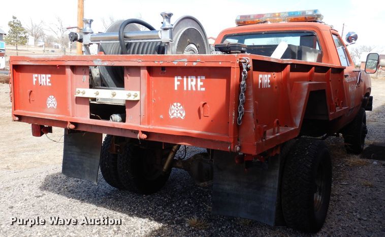image for item DN6343 1973 Dodge W300  brush fire truck