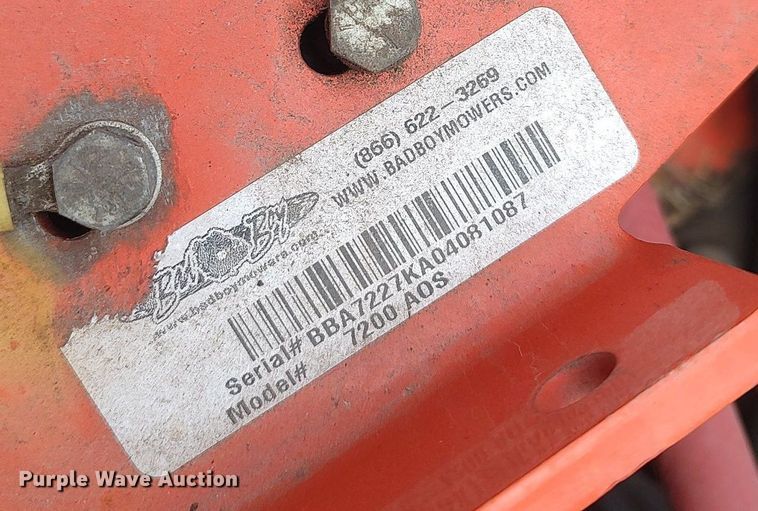 image for item DO3878 Bad Boy Pro Series AOS 7200  ZTR lawn mower