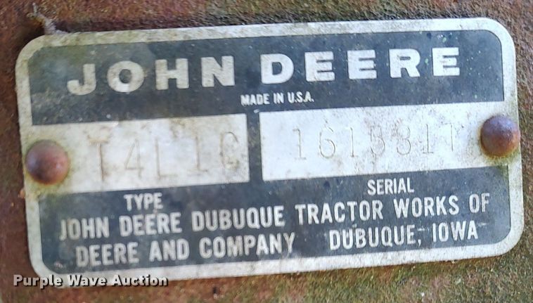 image for item DO3891 John Deere  tractor