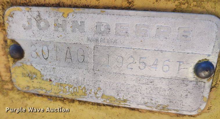 image for item DO3893 John Deere 301A  tractor