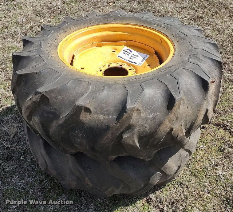 image for item DO3910 (2) 14.9-24 tires and wheels