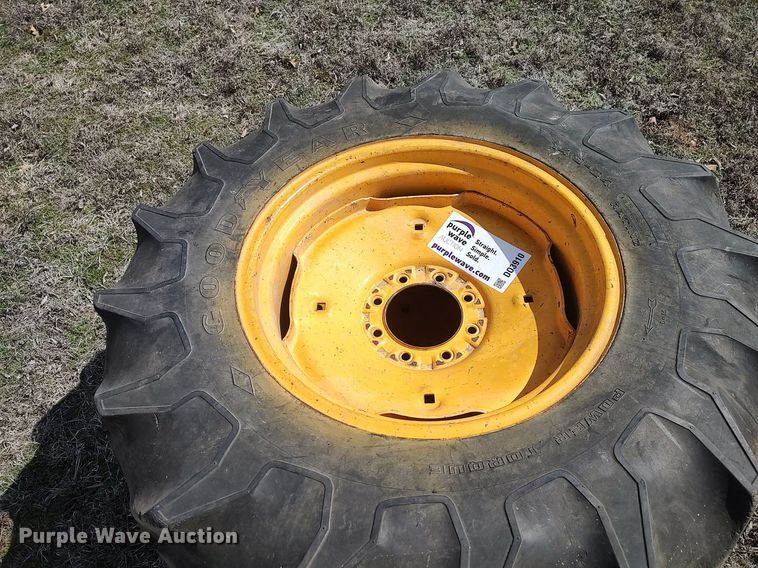 image for item DO3910 (2) 14.9-24 tires and wheels