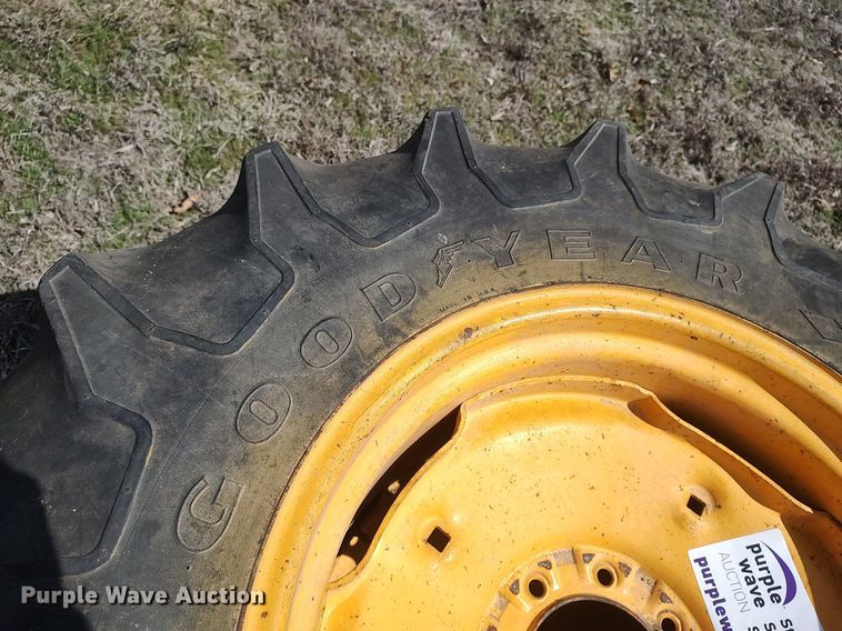 image for item DO3910 (2) 14.9-24 tires and wheels