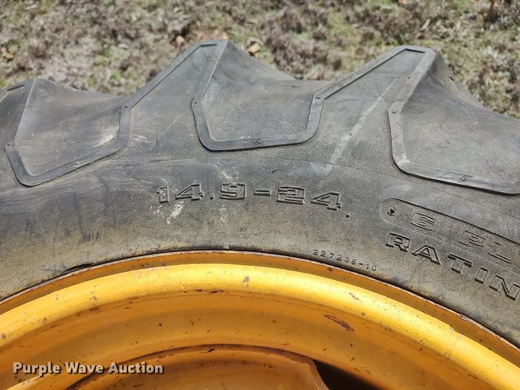 image for item DO3910 (2) 14.9-24 tires and wheels