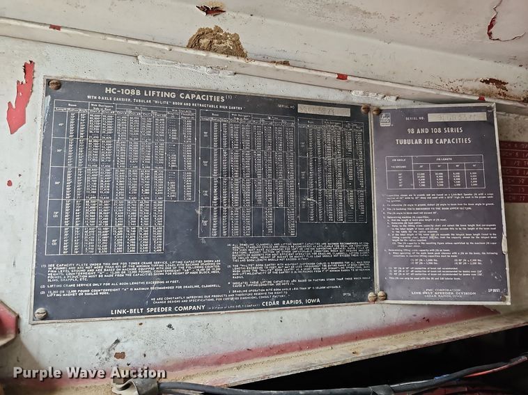 image for item DO4282 Link-Belt HC108-B  crane