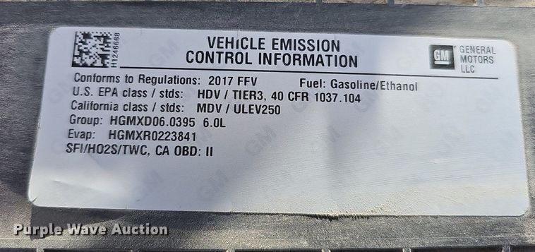 image for item DO4285 2017 Chevrolet Express 3500  van