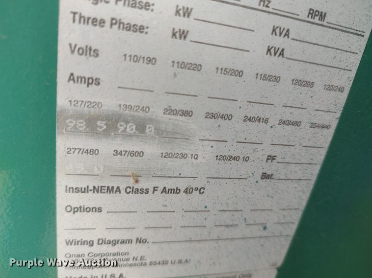 image for item DQ0430 Onan 30 GenSet  generator