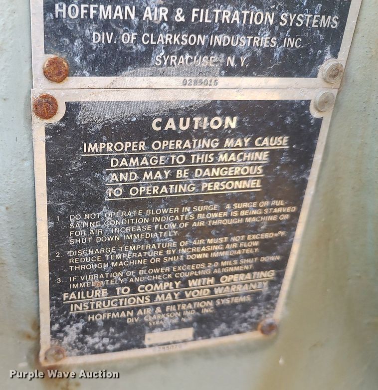 image for item DQ0435 Hoffman 38307C2  blower