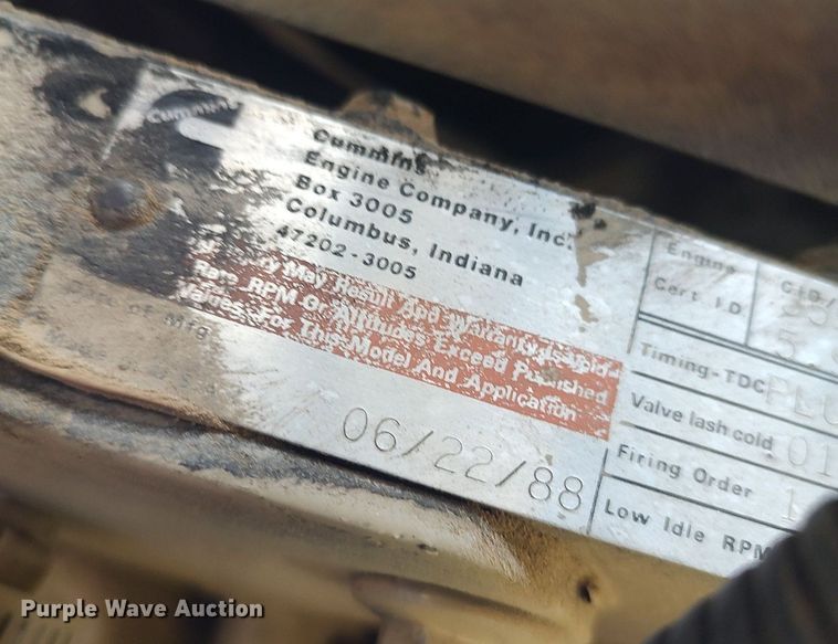 image for item DQ0445 Cummins  engine