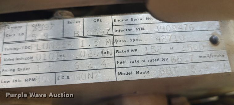 image for item DQ0445 Cummins  engine