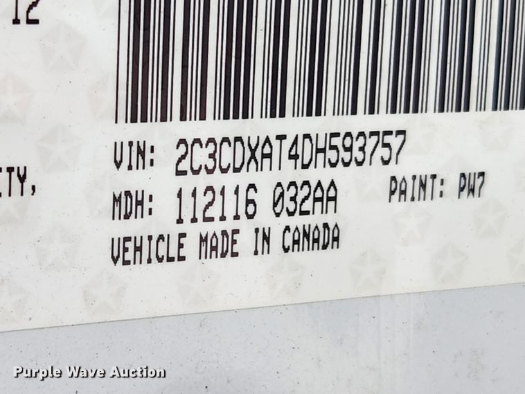 image for item JB9483 2013 Dodge Charger Police