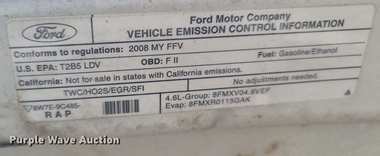 image for item JL9323 2008 Ford Crown Victoria Police Interceptor