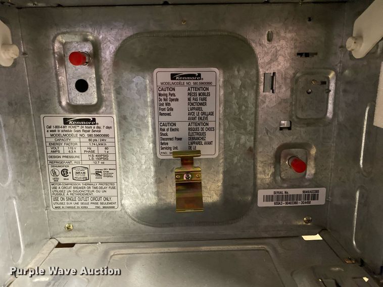 image for item KV9534 Kenmore 580.59600890  dehumidifier