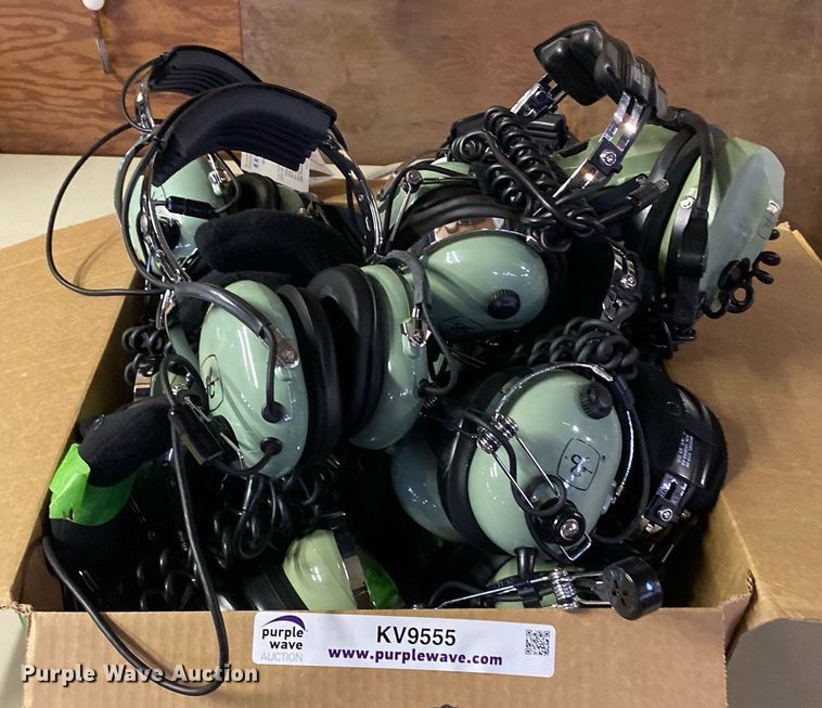 image for item KV9555 Approximately 13 David Clark aviation headsets