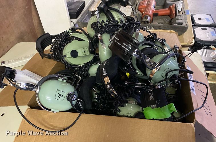 image for item KV9555 Approximately 13 David Clark aviation headsets