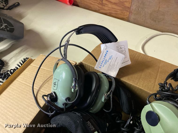 image for item KV9555 Approximately 13 David Clark aviation headsets