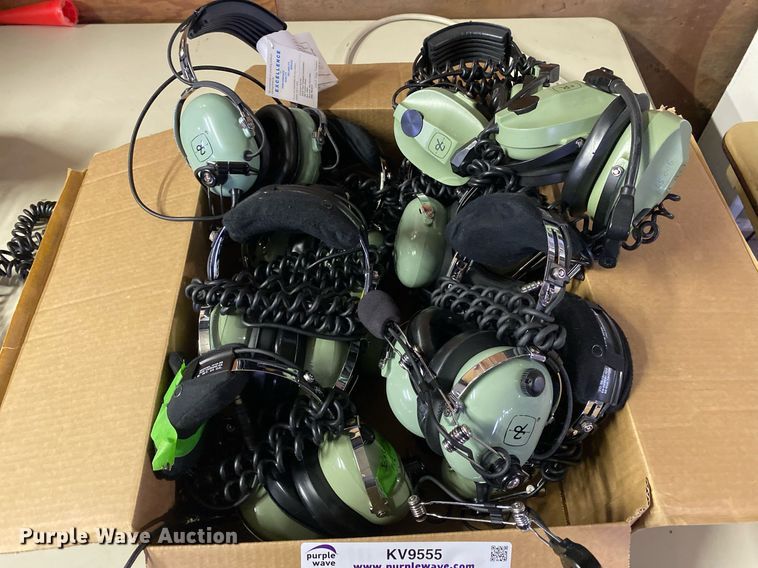 image for item KV9555 Approximately 13 David Clark aviation headsets