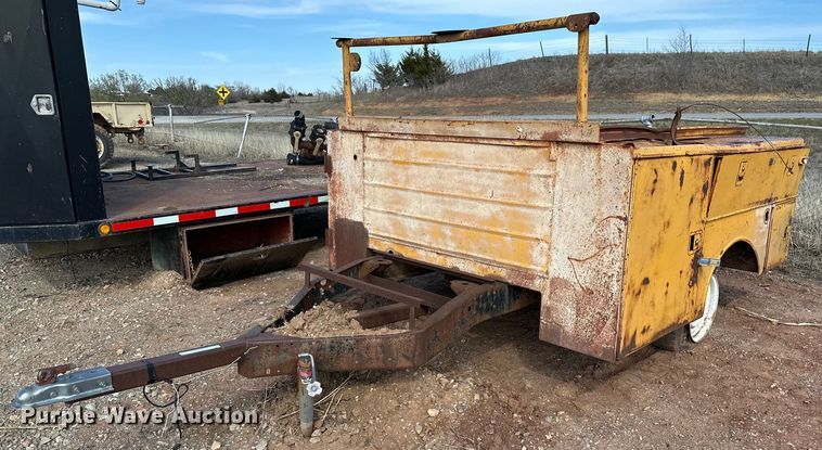 image for item KV9605 Shop built  utility bed trailer
