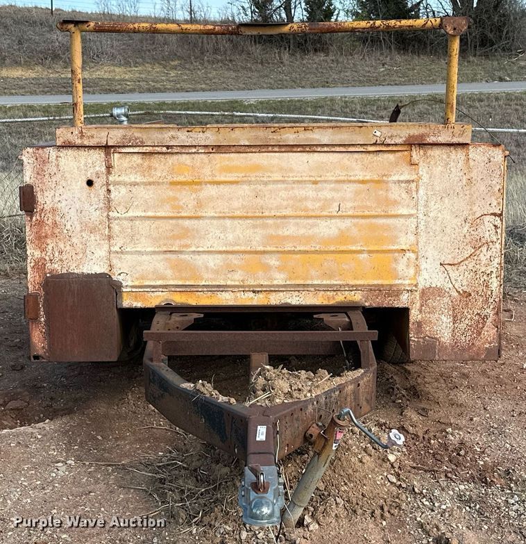 image for item KV9605 Shop built  utility bed trailer