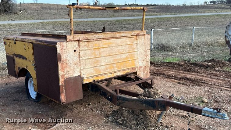 image for item KV9605 Shop built  utility bed trailer