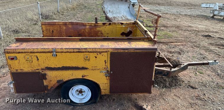 image for item KV9605 Shop built  utility bed trailer