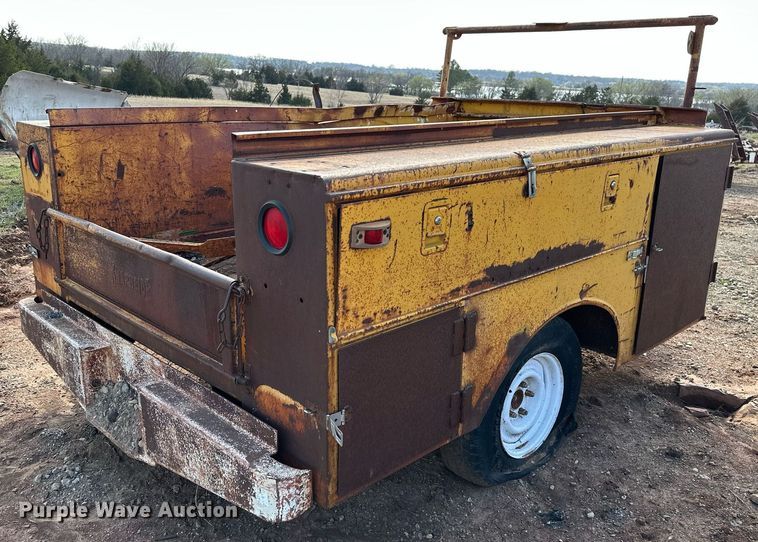 image for item KV9605 Shop built  utility bed trailer