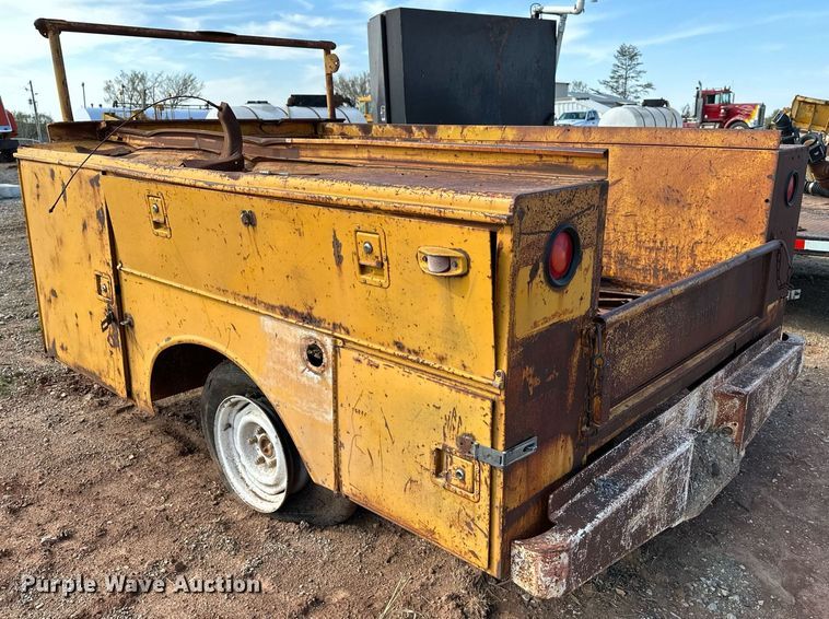 image for item KV9605 Shop built  utility bed trailer