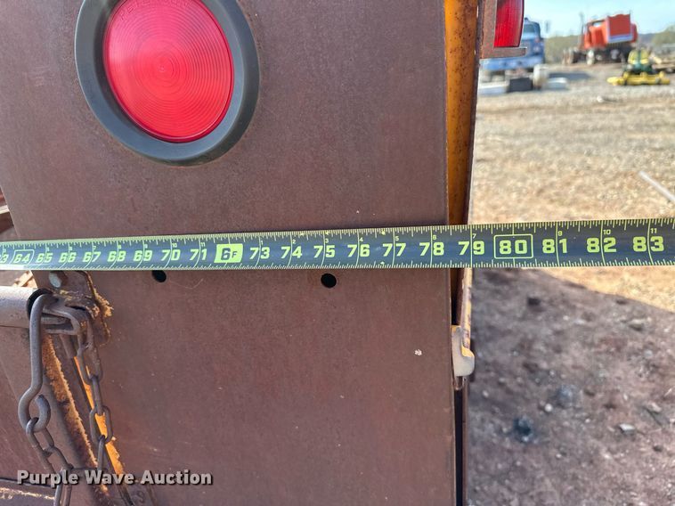 image for item KV9605 Shop built  utility bed trailer